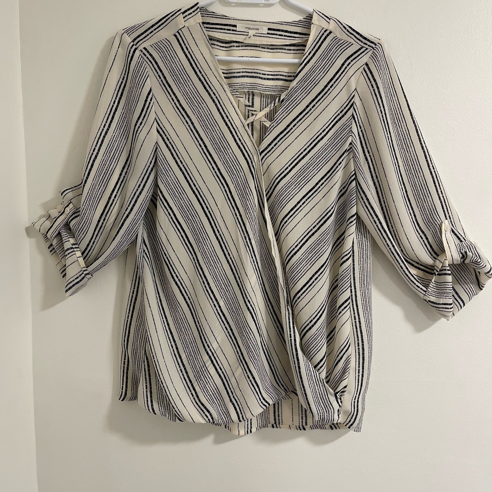 Wrap 3/4 sleeve top